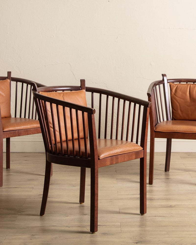 Stockholm Lounge Chairs by Mobring & Jelinek, Sweden, 1980's (3 Available) - Lone Fox