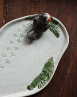 Stoneware Bird & Footprint Tray - Lone Fox