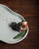 Stoneware Bird & Footprint Tray - Lone Fox