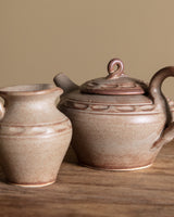 Stoneware Teapot and Milk Jug Set, France, 1970s - Lone Fox