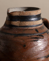 Striped Neck Studio Pitcher, Signed - Lone Fox