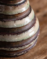 Striped Studio Pottery Vase, American, Mid-20th Century - Lone Fox