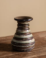 Striped Studio Pottery Vase, American, Mid-20th Century - Lone Fox
