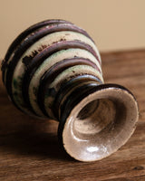 Striped Studio Pottery Vase, American, Mid-20th Century - Lone Fox