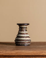 Striped Studio Pottery Vase, American, Mid-20th Century - Lone Fox
