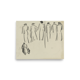 "Studies of various figures" Art Print - Lone Fox