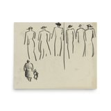 "Studies of various figures" Art Print - Lone Fox