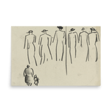 "Studies of various figures" Art Print - Lone Fox