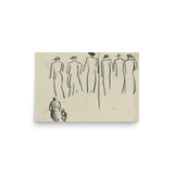 "Studies of various figures" Art Print - Lone Fox