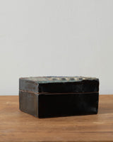 Studio Ceramic Trinket Box w/ Castle, Signed - Lone Fox