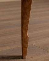 Studio Made Sculptural Oak Chair w/ Side Table - Lone Fox