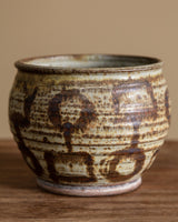 Studio Pottery Abstract Painted Planter, United States, 1970s - Lone Fox