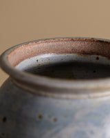 Studio Pottery Abtract Blue Lidded Jar, 1970s - Lone Fox