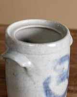 Studio Pottery Confit Crock, Signed - Lone Fox