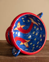 Studio Pottery Fish Fruit Bowl, USA, 1990's - Lone Fox
