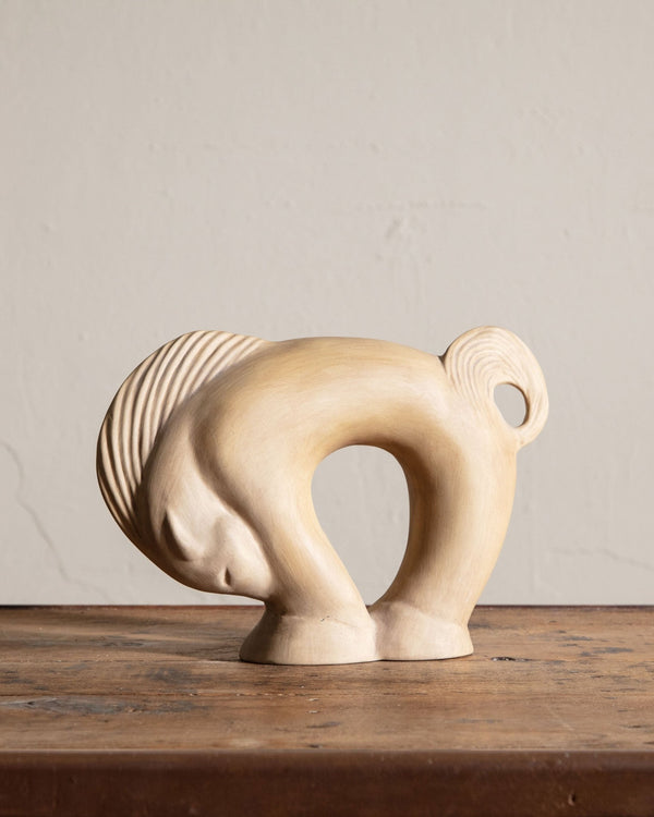 Studio Pottery Horse Statue by Jack Black, 1986 - Lone Fox