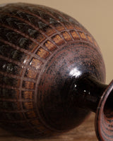 Studio Pottery Large Contrast Vase, Signed, United States, 1980s - Lone Fox