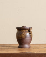 Studio Pottery Lidded Urn Style Vase, Signed - Lone Fox