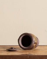 Studio Pottery Lidded Urn Style Vase, Signed - Lone Fox