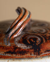 Studio Pottery Pedestal Soup Tureen with Ladle, 1970's - Lone Fox