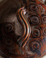 Studio Pottery Pedestal Soup Tureen with Ladle, 1970's - Lone Fox