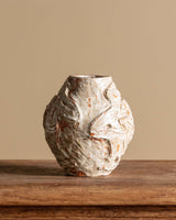 Studio Pottery Relief Vase, American, Signed 1958 - Lone Fox