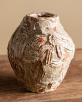 Studio Pottery Relief Vase, American, Signed 1958 - Lone Fox