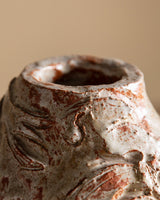 Studio Pottery Relief Vase, American, Signed 1958 - Lone Fox