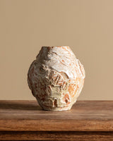 Studio Pottery Relief Vase, American, Signed 1958 - Lone Fox