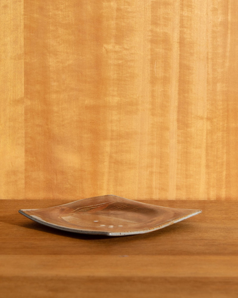 Studio Pottery Square Dish - Lone Fox