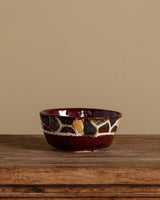Studio Pottery Tiled Textured Bowl - Lone Fox