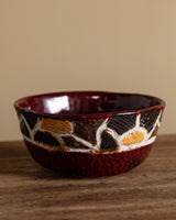 Studio Pottery Tiled Textured Bowl - Lone Fox