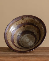 Studio Pottery Two - Toned Stoneware Bowl, 1970s - Lone Fox