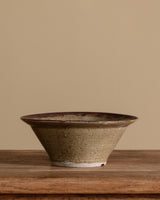 Studio Pottery Two - Toned Stoneware Bowl, 1970s - Lone Fox