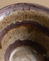 Studio Pottery Two - Toned Stoneware Bowl, 1970s - Lone Fox