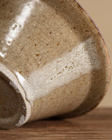Studio Pottery Two - Toned Stoneware Bowl, 1970s - Lone Fox
