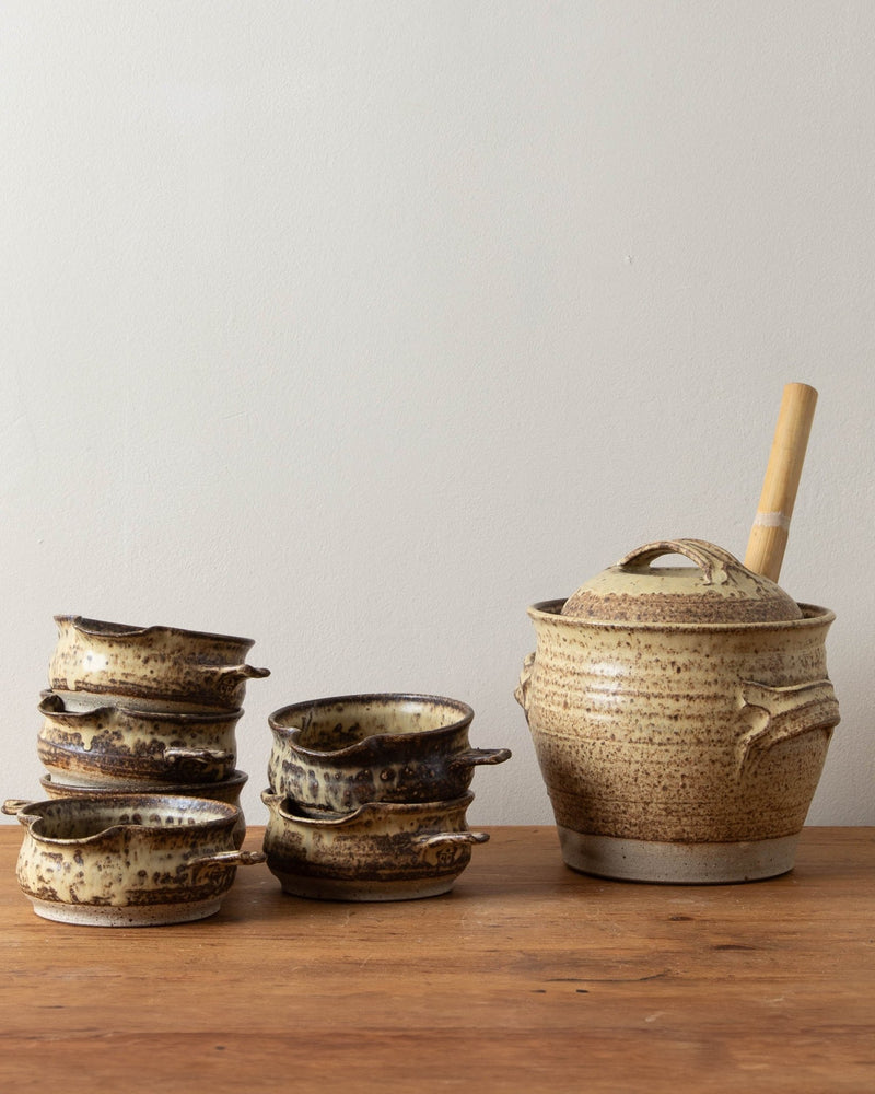 Studio Soup Tureen w/ 6 Bowls + Ladle - Lone Fox