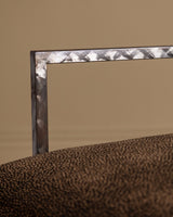 Studio Steel & Wood Lounge Chair in Dotted Fawn, United States, 1970's - Lone Fox
