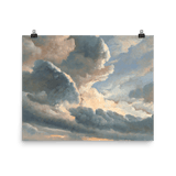 "Study of Clouds with a Sunset near Rome" Art Print - Lone Fox