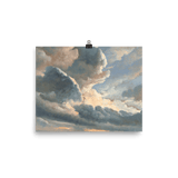 "Study of Clouds with a Sunset near Rome" Art Print - Lone Fox