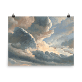 "Study of Clouds with a Sunset near Rome" Art Print - Lone Fox