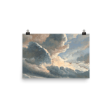 "Study of Clouds with a Sunset near Rome" Art Print - Lone Fox