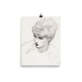 "Study of Maria Zambaco" Art Print - Lone Fox