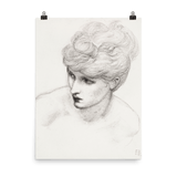 "Study of Maria Zambaco" Art Print - Lone Fox