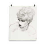 "Study of Maria Zambaco" Art Print - Lone Fox