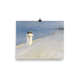 "Summer evening on the beach" Art Print - Lone Fox
