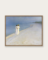 "Summer evening on the beach" Art Print - Lone Fox
