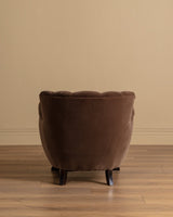 Swedish Art Deco Mohair & Wood Club Chair, Sweden, 1930s (2 Available) - Lone Fox
