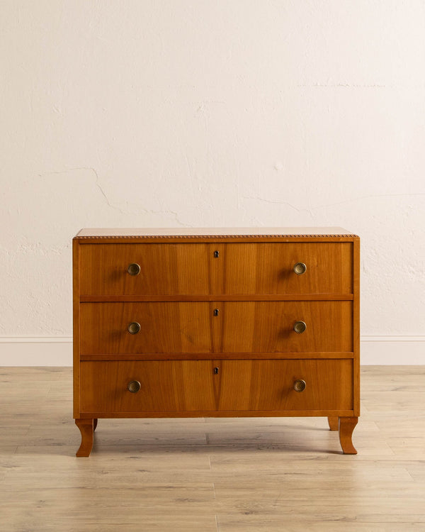 Swedish Mid - Century Deco Style Chest of Drawers, 1960's - Lone Fox