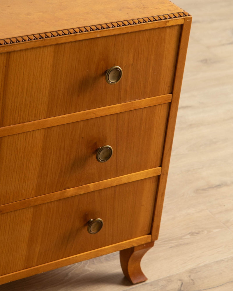 Swedish Mid - Century Deco Style Chest of Drawers, 1960's - Lone Fox